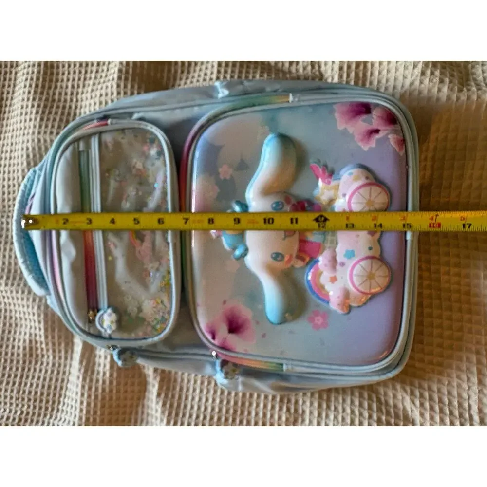 Mom’s Helper Kids Kawaii Bunny School Backpack Blue Fantasy NWT
